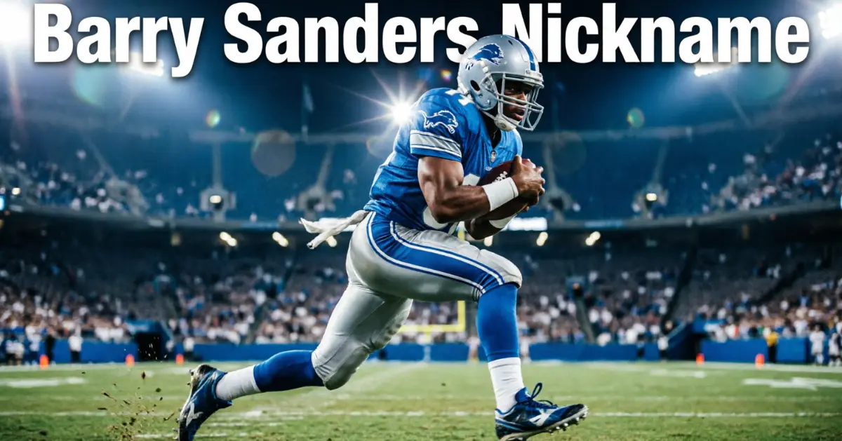 Barry Sanders Nickname